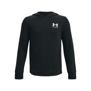 Under Armour RIVAL TERRY Chlapecká mikina, černá, veľkosť yxl