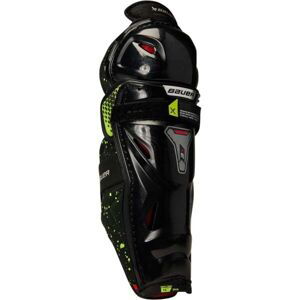 Bauer VAPOR 3X SHIN GUARD JR Juniorské chrániče holení, černá, veľkosť 11