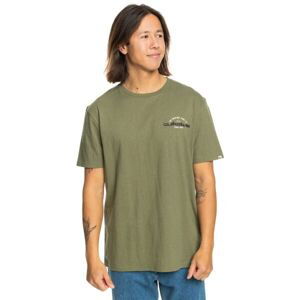 Quiksilver ARCHED TYPE Pánské triko, khaki, veľkosť S