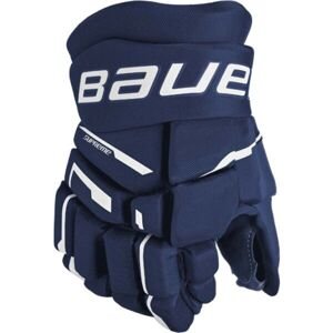 Bauer SUPREME M3 GLOVE-INT Juniorské hokejové rukavice, tmavě modrá, veľkosť 12