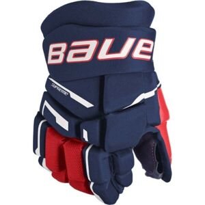 Bauer SUPREME M3 GLOVE-JR Juniorské hokejové rukavice, tmavě modrá, veľkosť 11