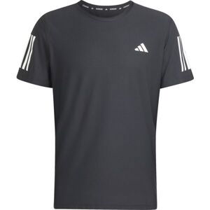 adidas OWN THE RUN TEE Pánské běžecké triko, černá, velikost