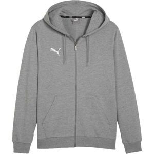 Puma TEAMGOAL CASUALS HOODED Pánská mikina, šedá, veľkosť XXL