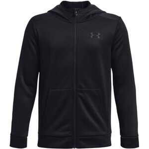 Under Armour ARMOUR FLEECE Chlapecká mikina, černá, velikost