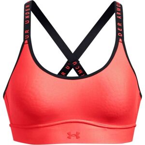 Under Armour INFINITY MID COVERED Dámská sportovní podprsenka, červená, velikost