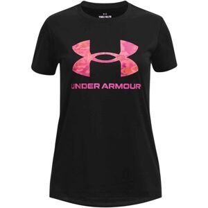 Under Armour TECH SOLID Dívčí tričko, černá, velikost