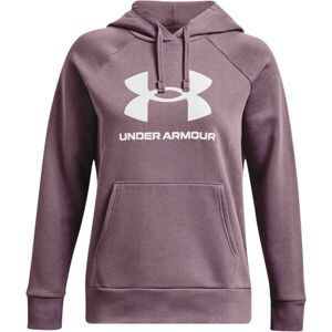 Under Armour RIVAL FLEECE BIG LOGO Dámská mikina, fialová, velikost