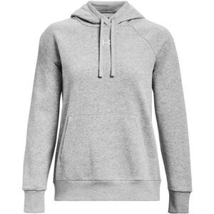 Under Armour RIVAL FLEECE HOODIE Dámská mikina, šedá, velikost