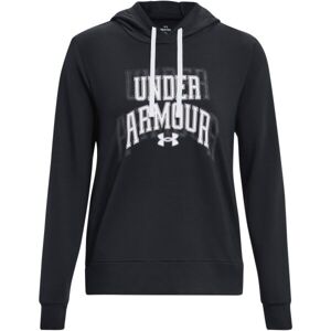 Under Armour RIVAL TERRY GRAPHIC Dámská mikina, černá, velikost