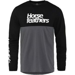 Horsefeathers FURY Pánské cyklistické tričko, tmavě šedá, velikost