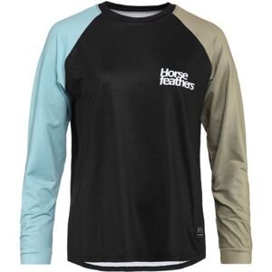 Horsefeathers QUANTUM Dámské cyklistické tričko, černá, velikost