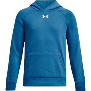 Under Armour RIVAL FLEECE HOODIE Chlapecká mikina, modrá, velikost