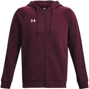 Under Armour RIVAL Pánská mikina, vínová, velikost