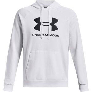 Under Armour RIVAL Pánská mikina, bílá, velikost