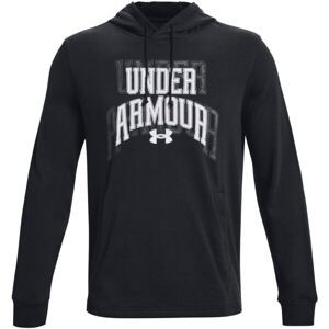 Under Armour RIVAL TERRY GRAPHIC Pánská mikina, černá, velikost