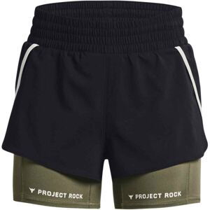 Under Armour PROJECT ROCK FLEX Dámské kraťasy, černá, velikost