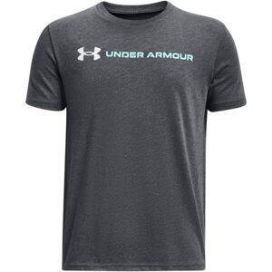 Under Armour WORDMARK Chlapecké triko, šedá, velikost