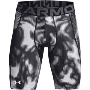 Under Armour HEATGEAR PRINTED LONG SHORTS Pánské šortky, černá, velikost