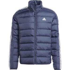 adidas ESSENTIALS 3-STRIPES LIGHT DOWN JACKET Pánská bunda, tmavě modrá, velikost