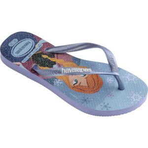 HAVAIANAS KIDS SLIM PRINCESS Dívčí žabky, světle modrá, velikost 31/32