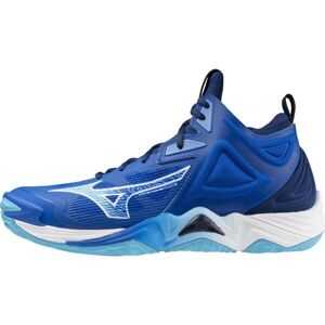 Mizuno WAVE MOMENTUM 3 MID Pánská volejbalová obuv, modrá, velikost 45