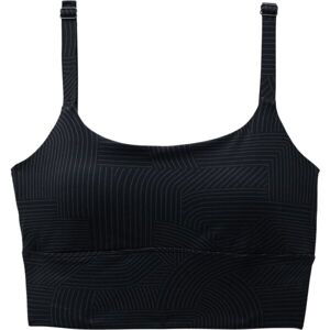 PrAna LUXARA BRALETTE Dámská sportovní podprsenka, tmavě šedá, velikost