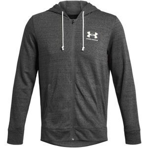 Under Armour RIVAL TERRY LC FZ Pánská mikina, šedá, velikost