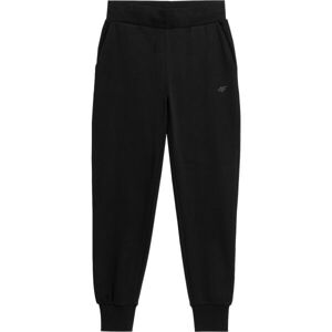 4F TROUSERS CAS Dámské tepláky, černá, velikost