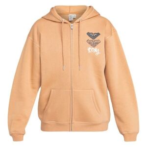 Roxy SURF STOKED ZIPPED BRUSHED Dámská mikina, oranžová, velikost