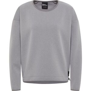 Jack Wolfskin WANDEREST PULLOVER W Dámská mikina, šedá, velikost