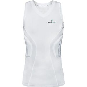 GAMEPATCH PADDED SHIRT PRO Kompresní unisex triko, bílá, velikost