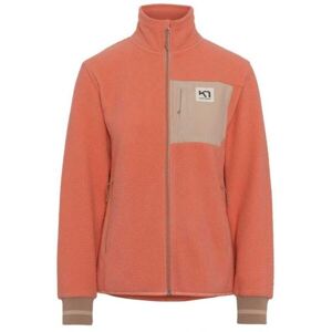 KARI TRAA ROTHE MIDLAYER Dámská plyšová mikina, oranžová, velikost