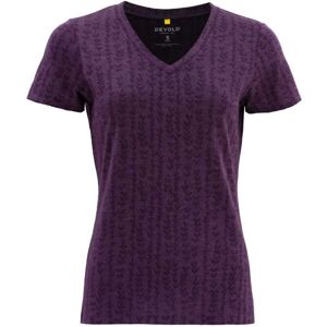 Devold HUMLA MERINO 170 Dámské merino tričko, fialová, velikost