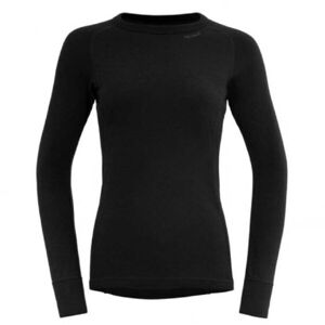 Devold DUO ACTIVE MERINO 205 Dámské vlněné tričko, černá, velikost