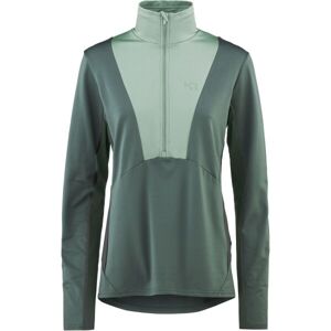 KARI TRAA KAREN H/Z MIDLAYER Dámská fleece mikina, zelená, velikost