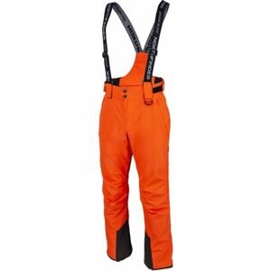 Northfinder QWERYN Pánské lyžařské kalhoty, Oranžová,Černá, velikost L