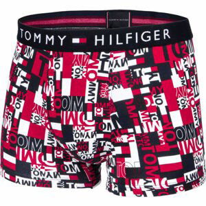 Tommy Hilfiger TRUNK PRINT Pánské boxerky, červená, velikost S