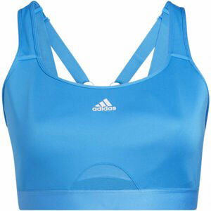 adidas TLRD Dámská podprsenka v plus size, modrá, velikost