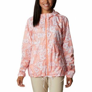 Columbia FLASH FORWARD PRINTED WINDBREAKER Dámská větrovka, lososová, velikost