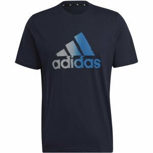 adidas D2M LOGO TEE Pánské sportovní tričko, černá, velikost XXL