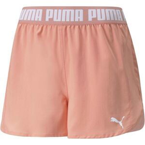 Puma TRAIN PUMA STRONG WOVEN SHORT Dámské sportovní kraťasy, lososová, veľkosť M