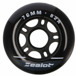 Zealot INLINE WHEELS 4 PACK 76-82A Sada in-line koleček, černá, velikost UNI