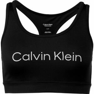 Calvin Klein MEDIUM SUPPORT SPORTS BRA  Dámská podprsenka, černá, velikost XS