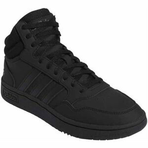 adidas HOOPS 3.0 MID Pánské kotníkové tenisky, černá, veľkosť 47 1/3