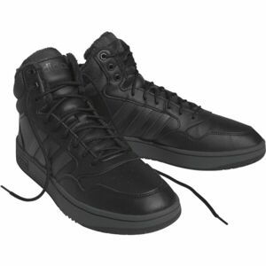 adidas HOOPS 3.0 MID WTR Pánské zimní boty, černá, veľkosť 45 1/3