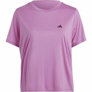 adidas MINIMAL T PS Dámské tréninkové tričko v plus size, růžová, velikost XXL