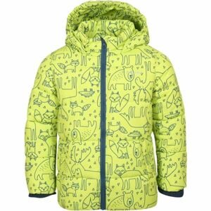 Lewro AVERIN Dětská zimní bunda, světle zelená, velikost 116-122