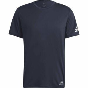 adidas RUN IT TEE M Pánské běžecké tričko, tmavě modrá, velikost XL