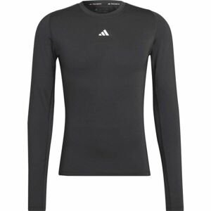 adidas TF LS TEE Pánské tričko, černá, velikost S