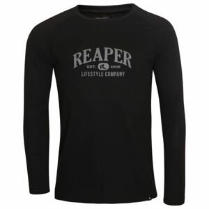 Reaper BCHECK Pánské triko s dlouhým rukávem, černá, velikost S